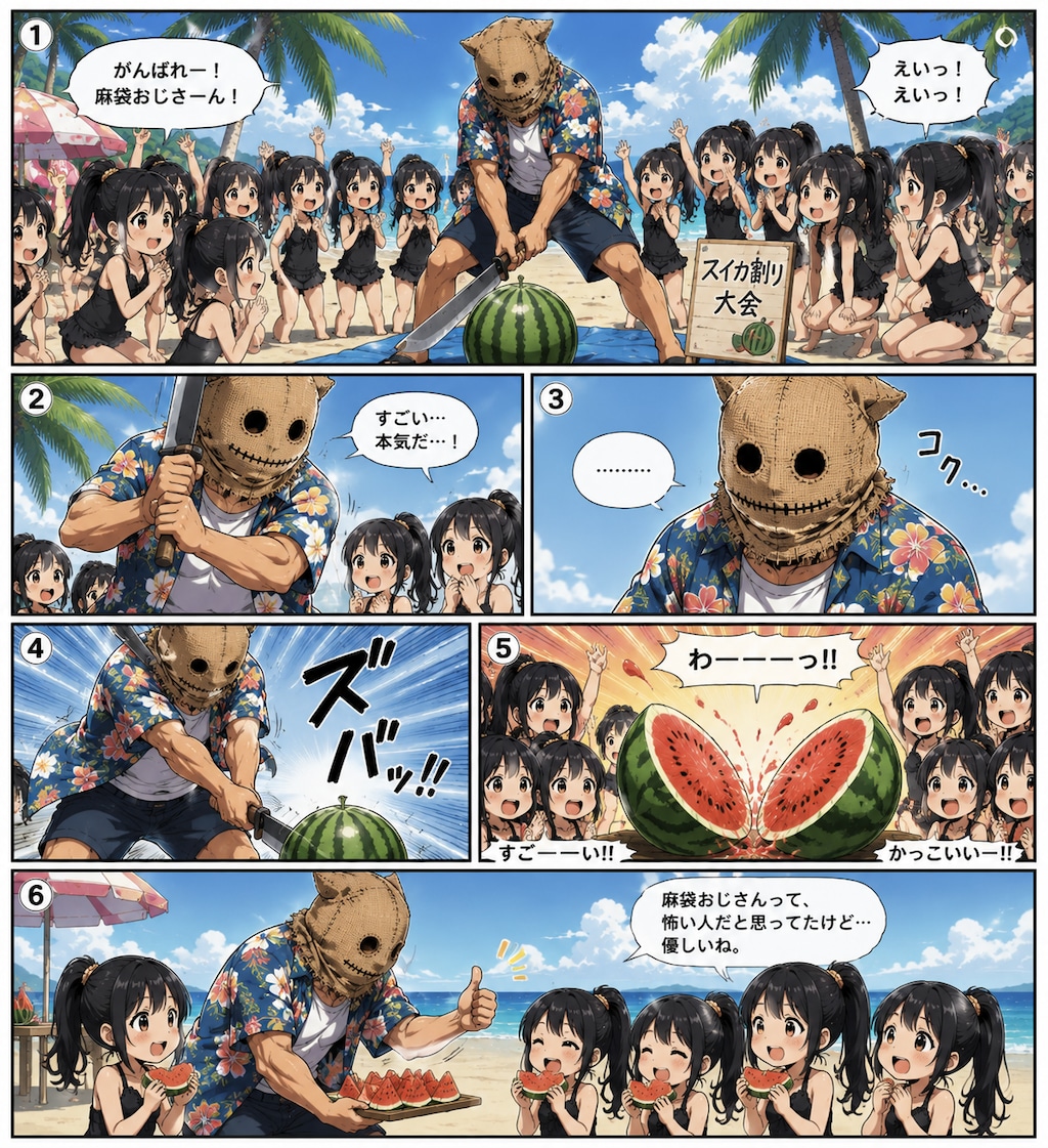 真夏のスイカ割り大会