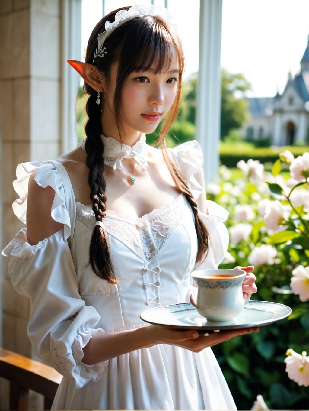 エルフのメイドさん