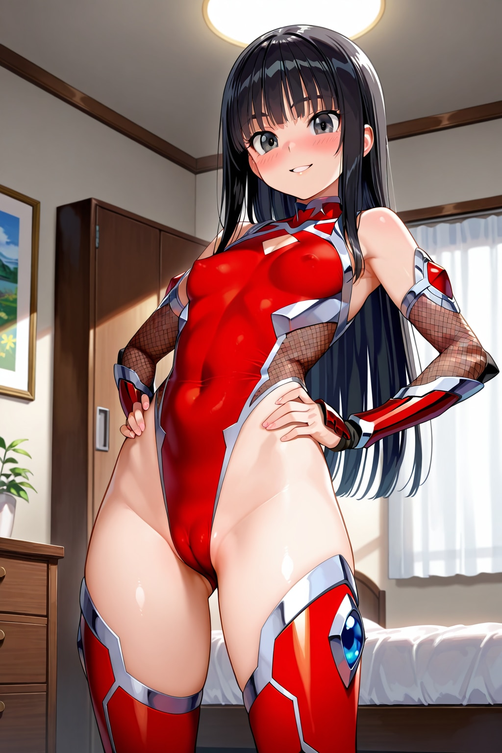 初めてのコスプレで恥ずかしい某お嬢さん