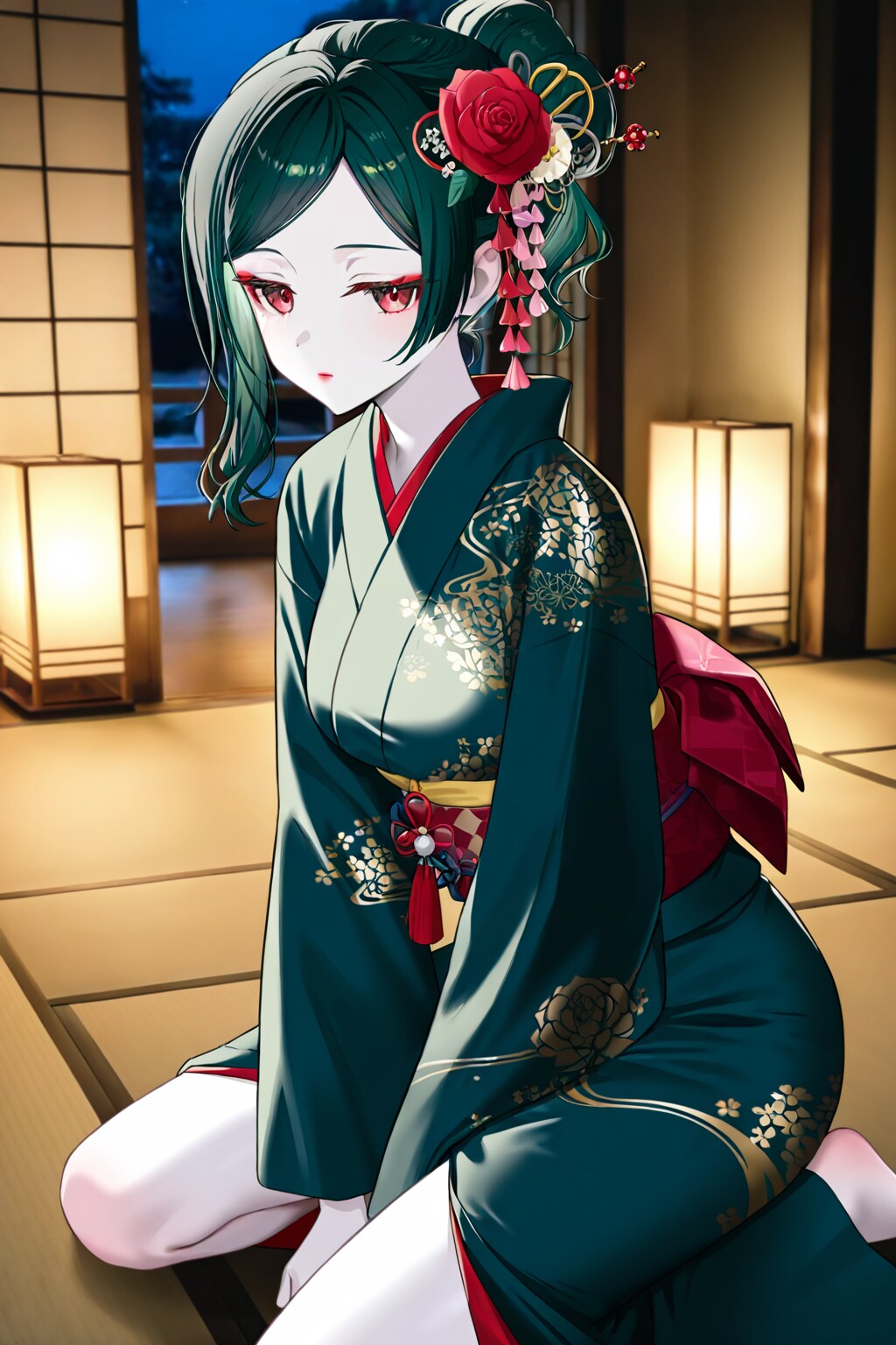 色白和服のお姉様 | の人気AIイラスト・グラビア