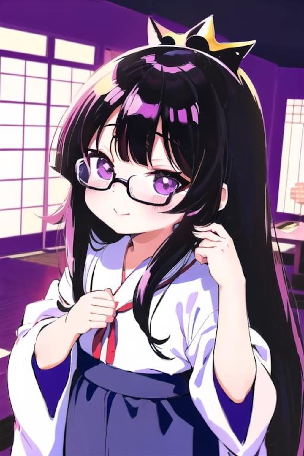 和風ロングヘアーのオリキャラちゃん