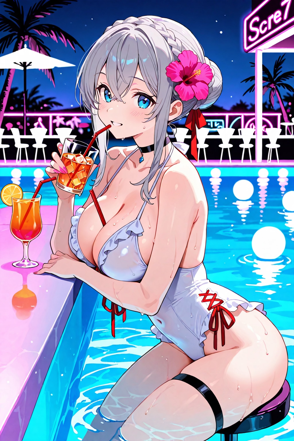 ナイトプールバー