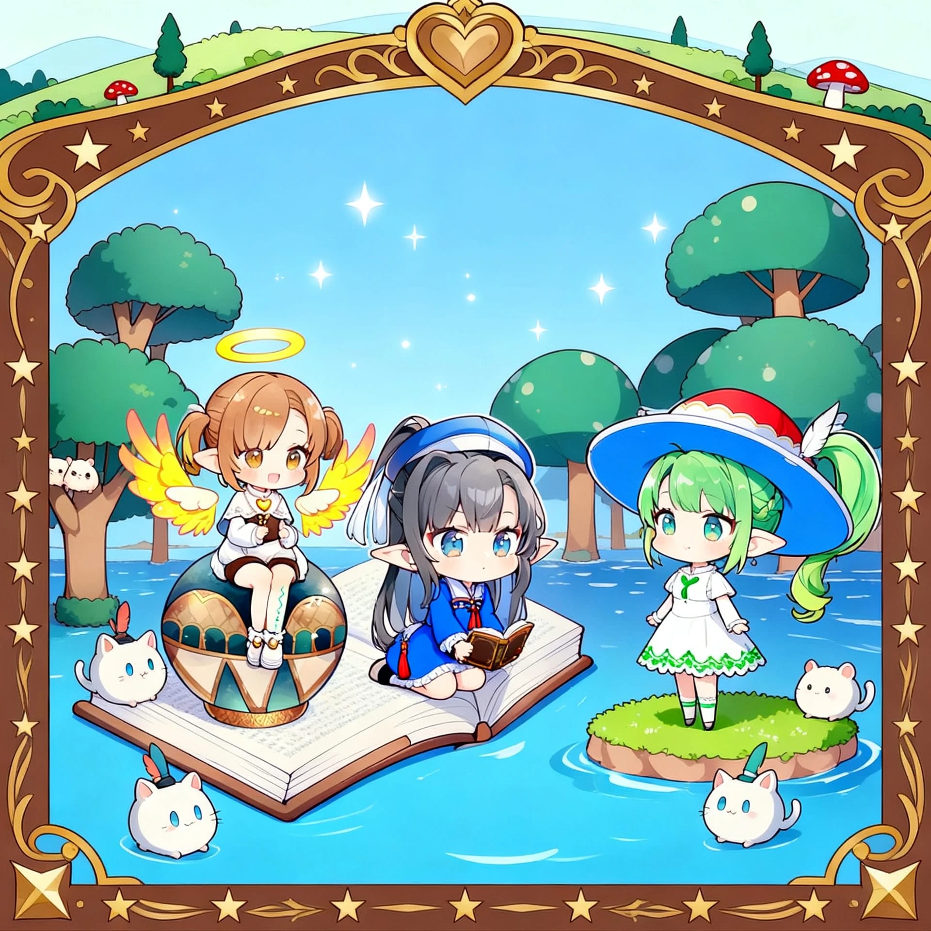 うちの子達のコラボ企画 | の人気AIイラスト・グラビア
