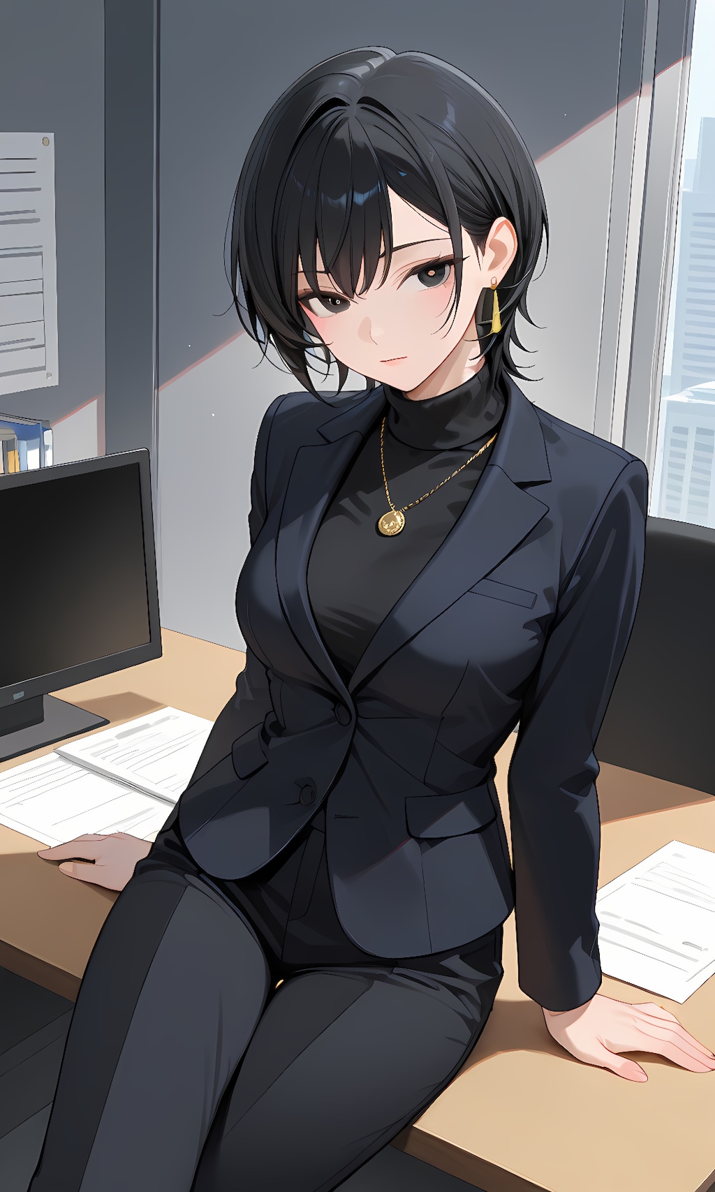 スーツ女子なBUBBLEさん