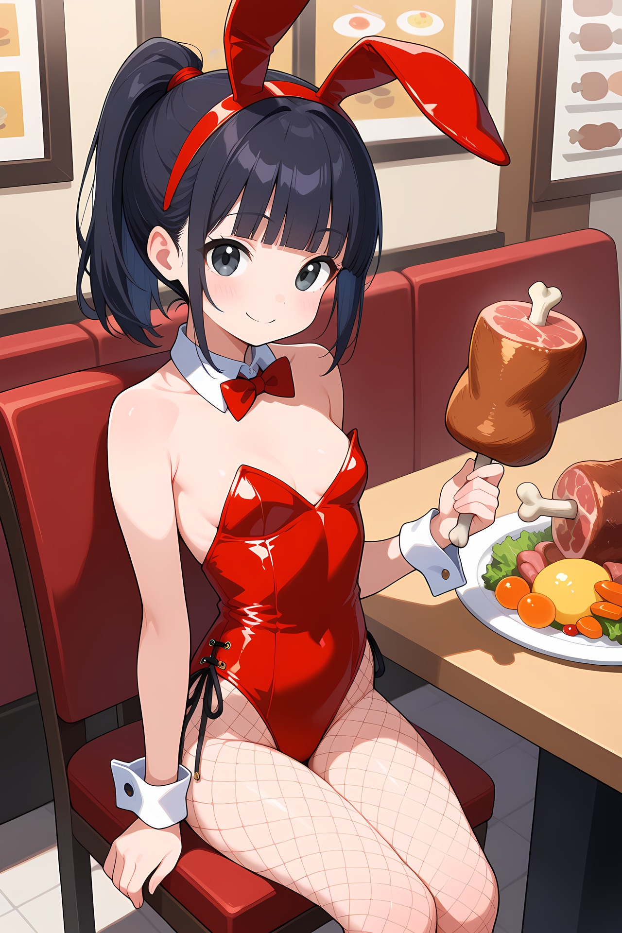 バニーでもこの子はブレない