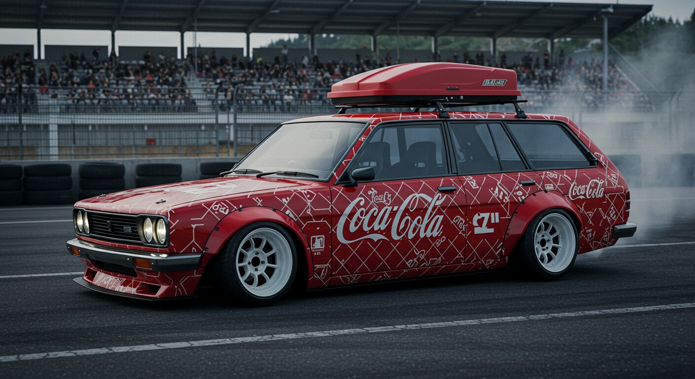 コカ・コーラ510ブルーバードバンのドリ車 | の人気AIイラスト・グラビア