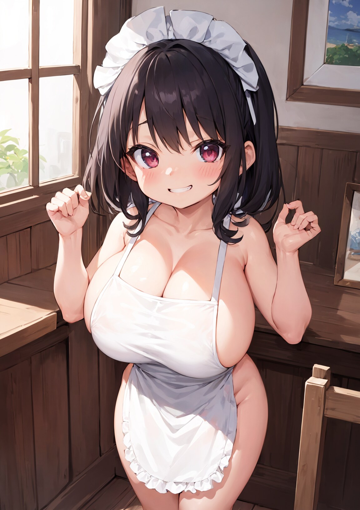 裸エプロン