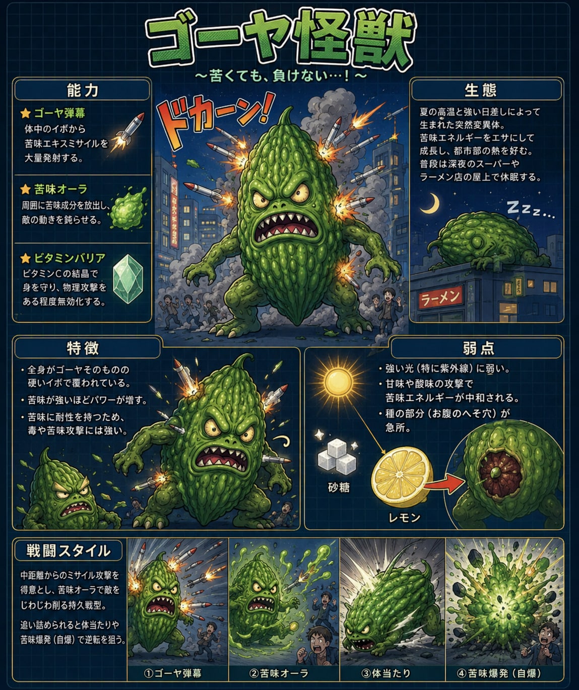 ゴーヤ怪獣解説