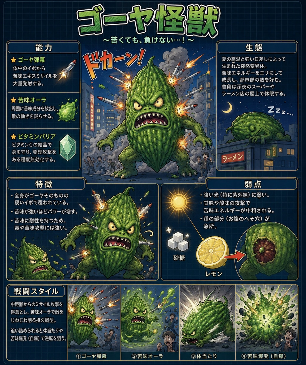 ゴーヤ怪獣解説