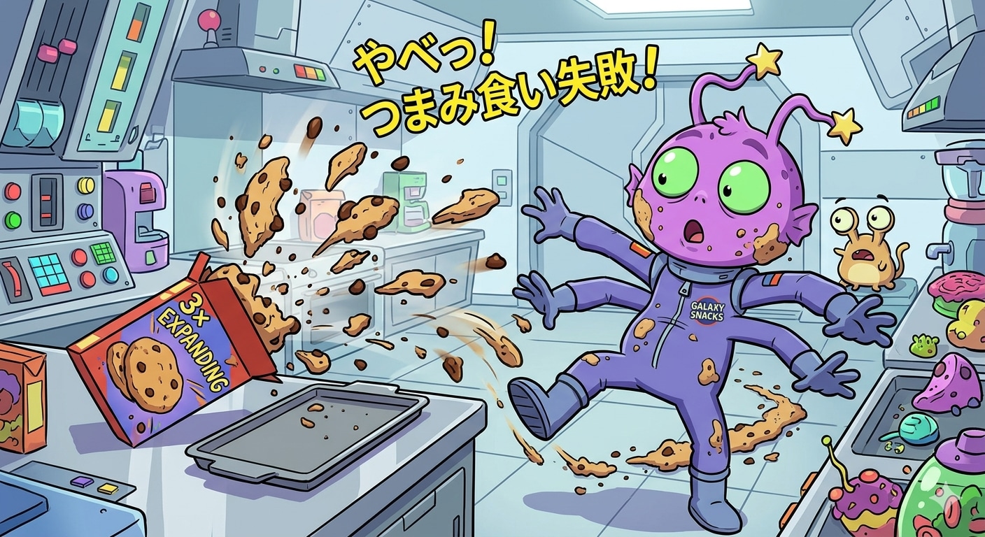 つまみ食いに失敗する宇宙人 | の人気AIイラスト・グラビア
