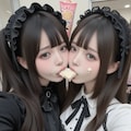 地雷系ちゃんのレズビアン012《クレープと自撮りSeaArt》 8枚目