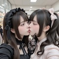 地雷系ちゃんのレズビアン012《クレープと自撮りSeaArt》 10枚目