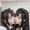 地雷系ちゃんのレズビアン012《クレープと自撮りSeaArt》 9枚目
