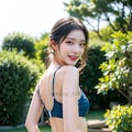 水着ポニーテール 3枚目