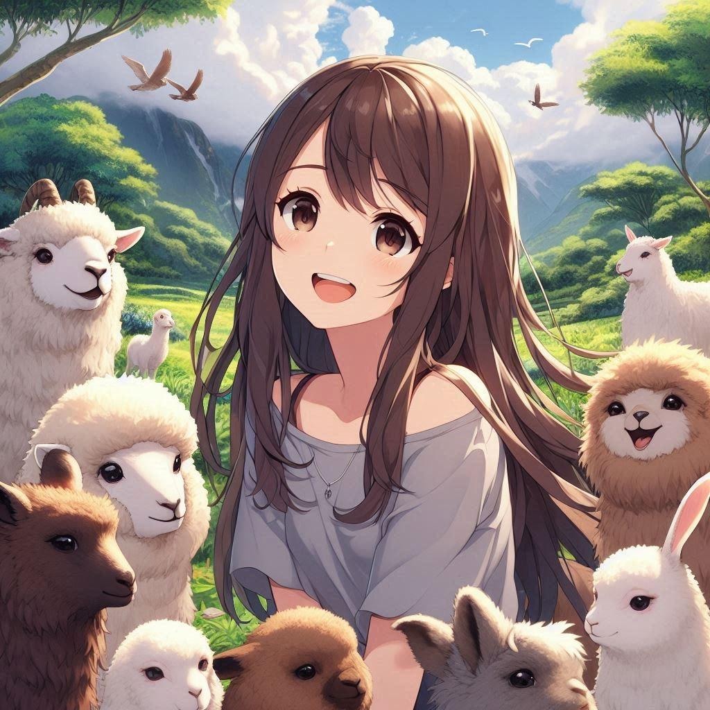 Dalleに守られた奏音ちゃん