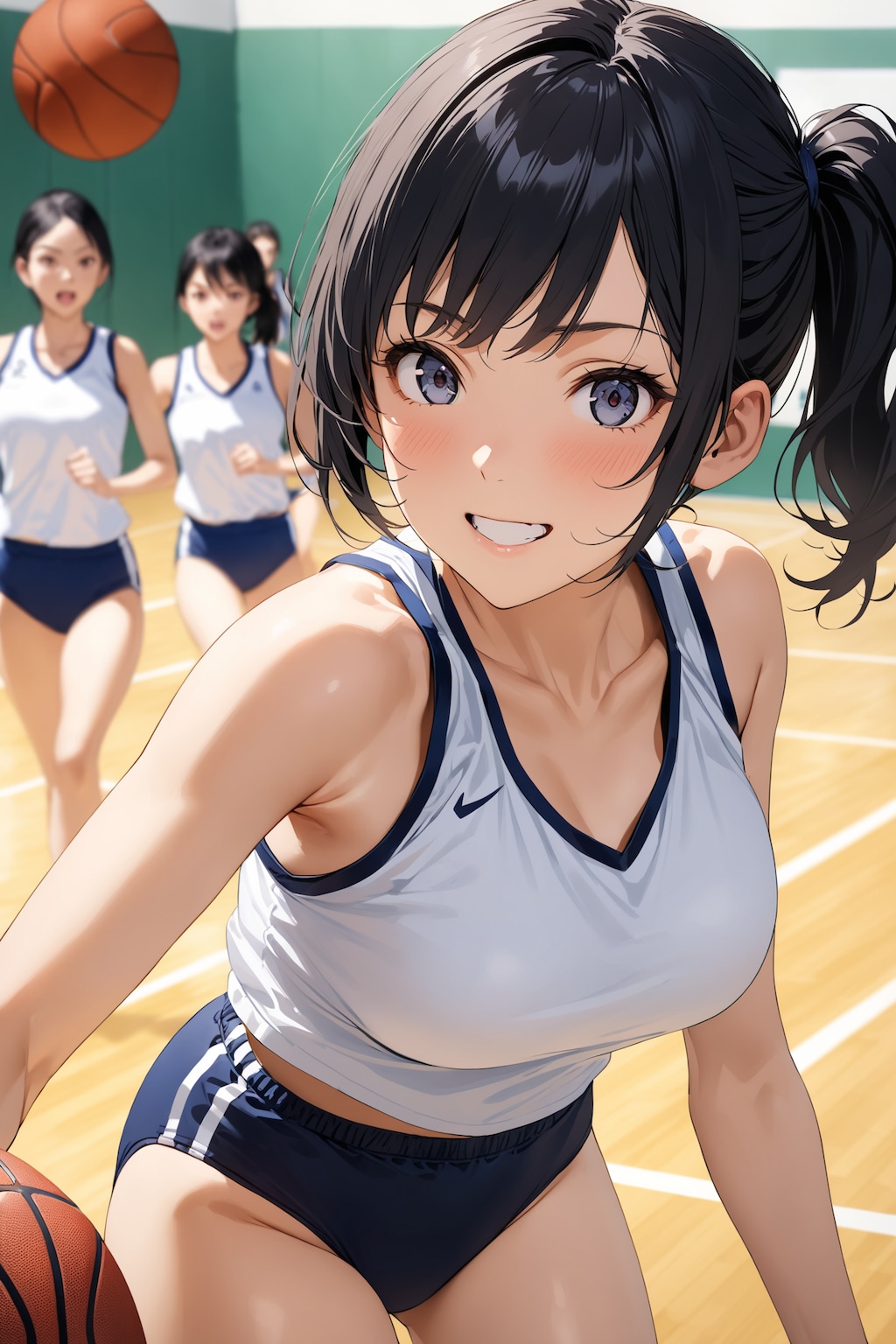 ブルマが当たり前だった昭和時代後半の体育館風景