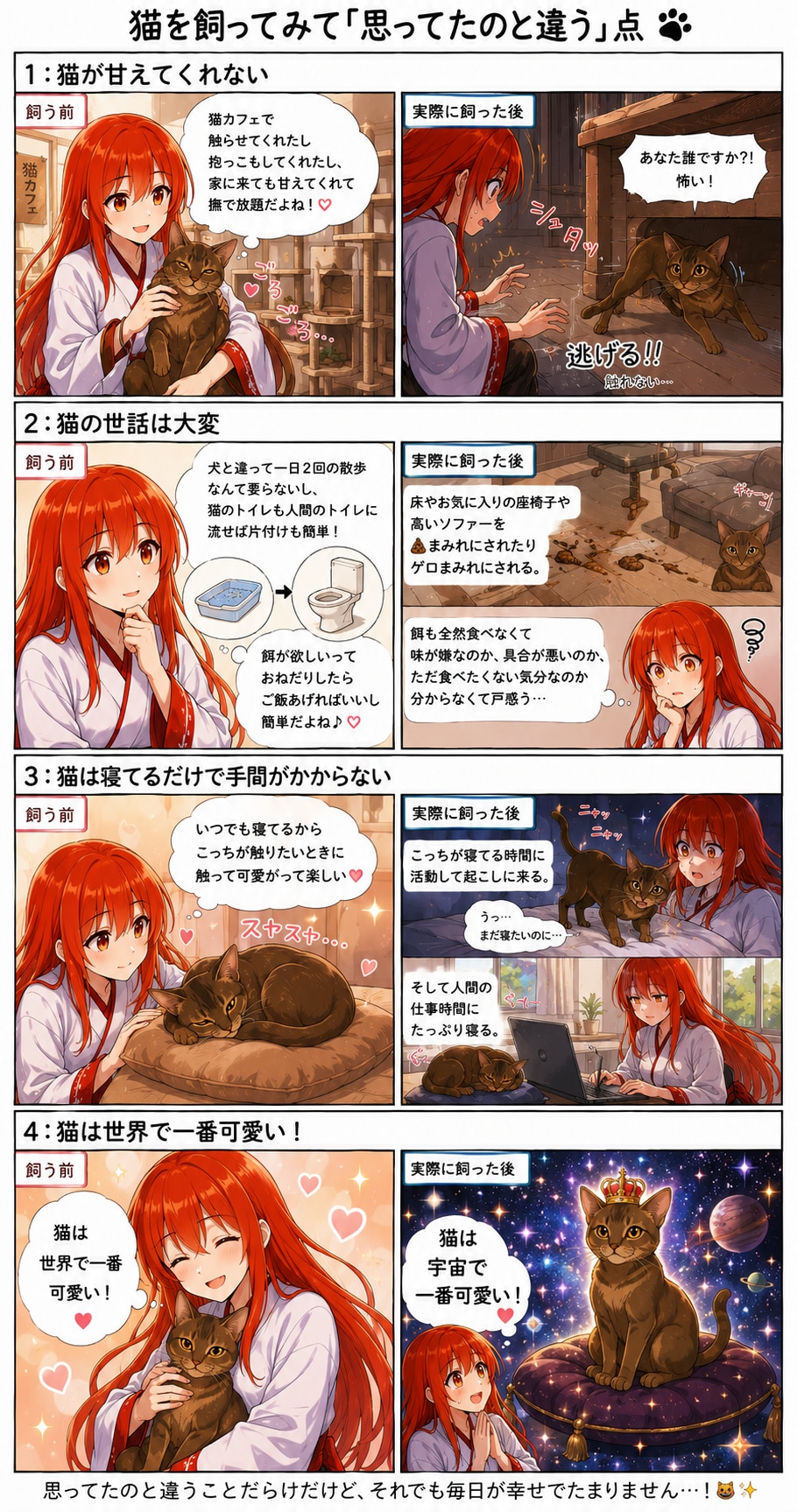 猫ちゃんと一緒
