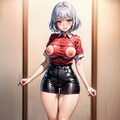 銀髪娘がいろいろポロリ 3枚目