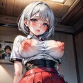 銀髪娘がいろいろポロリ 9枚目