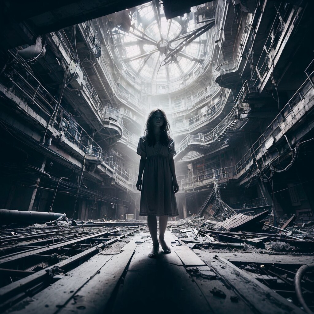 廃墟の少女