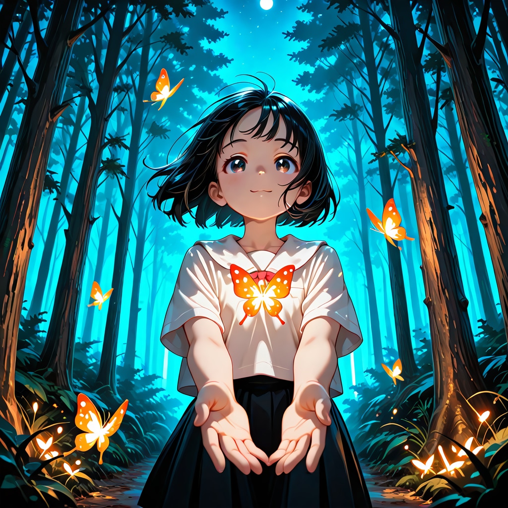 glowing butterfly | の人気AIイラスト・グラビア