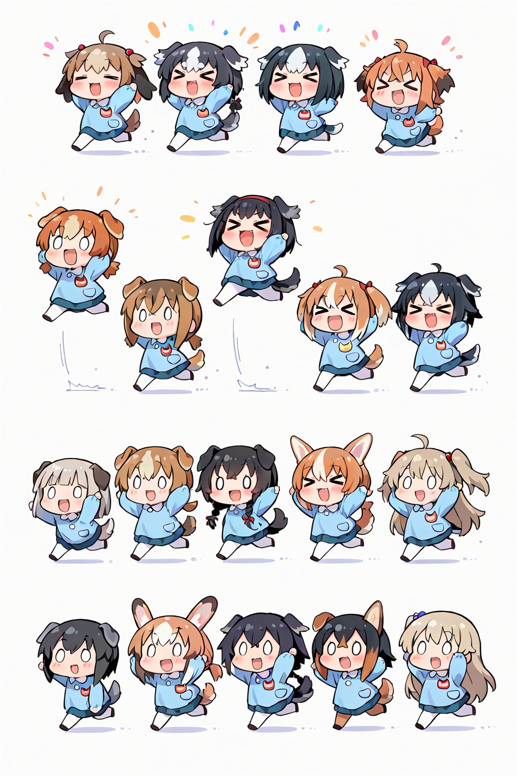 いぬみみようちえんボンボンドロップシール