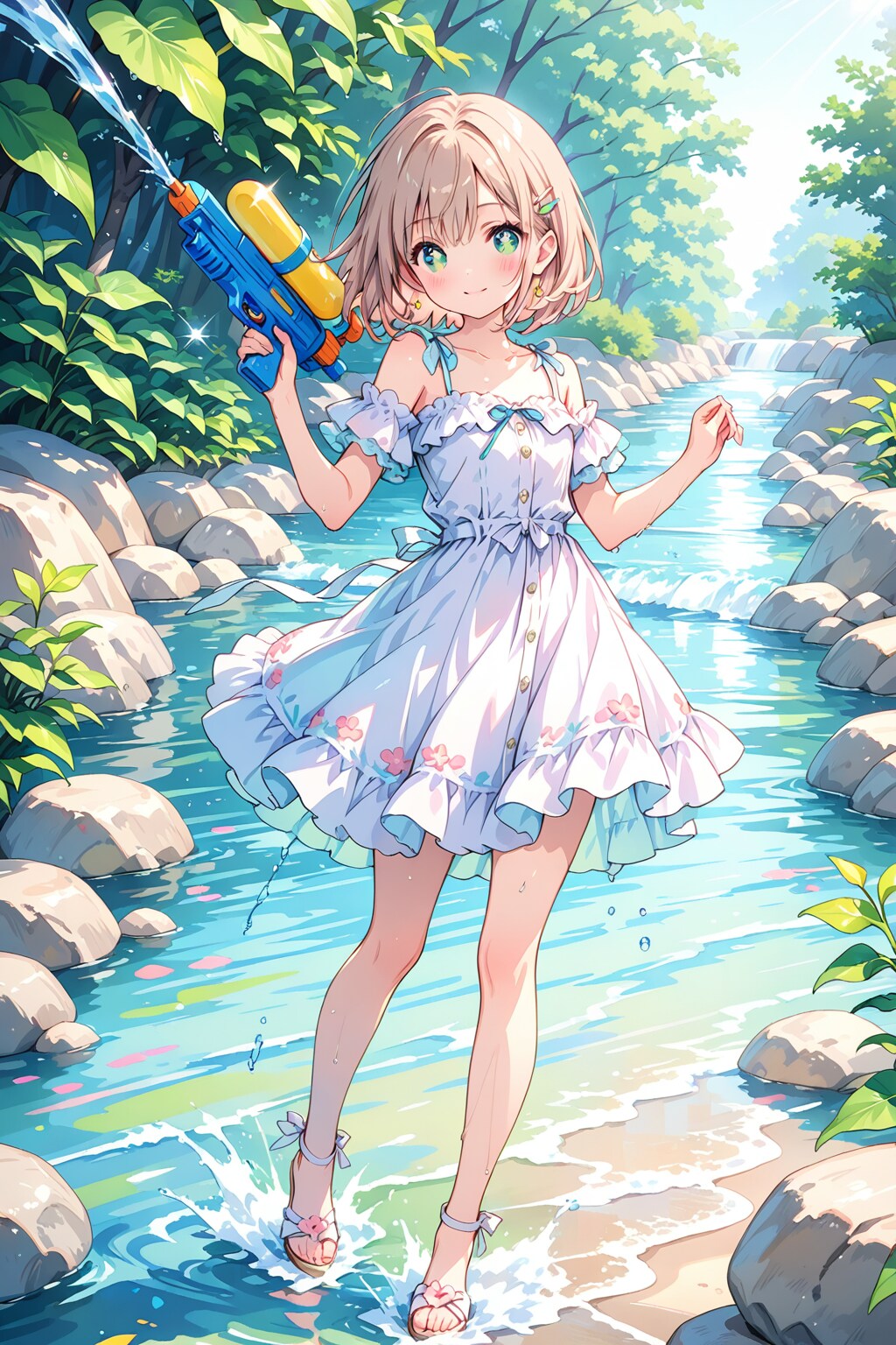 ぴゅっと、夏の一撃 | の人気AIイラスト・グラビア