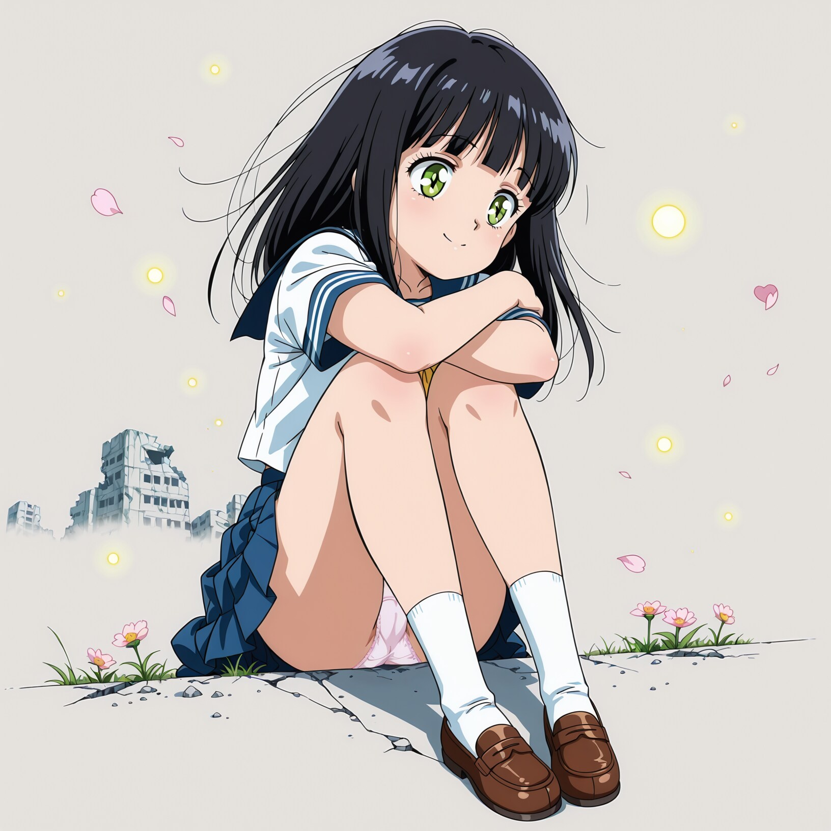 セーラー服の少女【パンチラ】