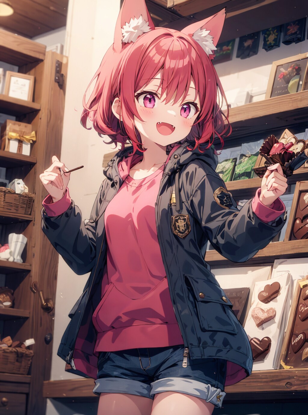 後ろの店員さん「あのお客さん...今にも自分で食べそう...」