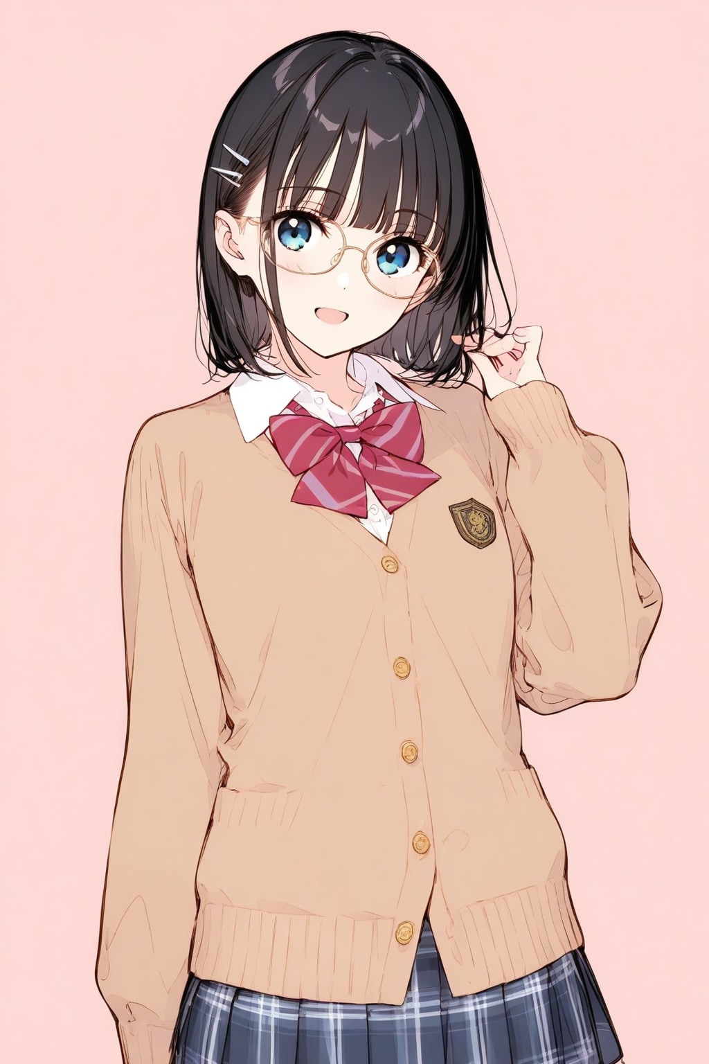 えへへ、ちょっと髪切ったんだ～👓✨