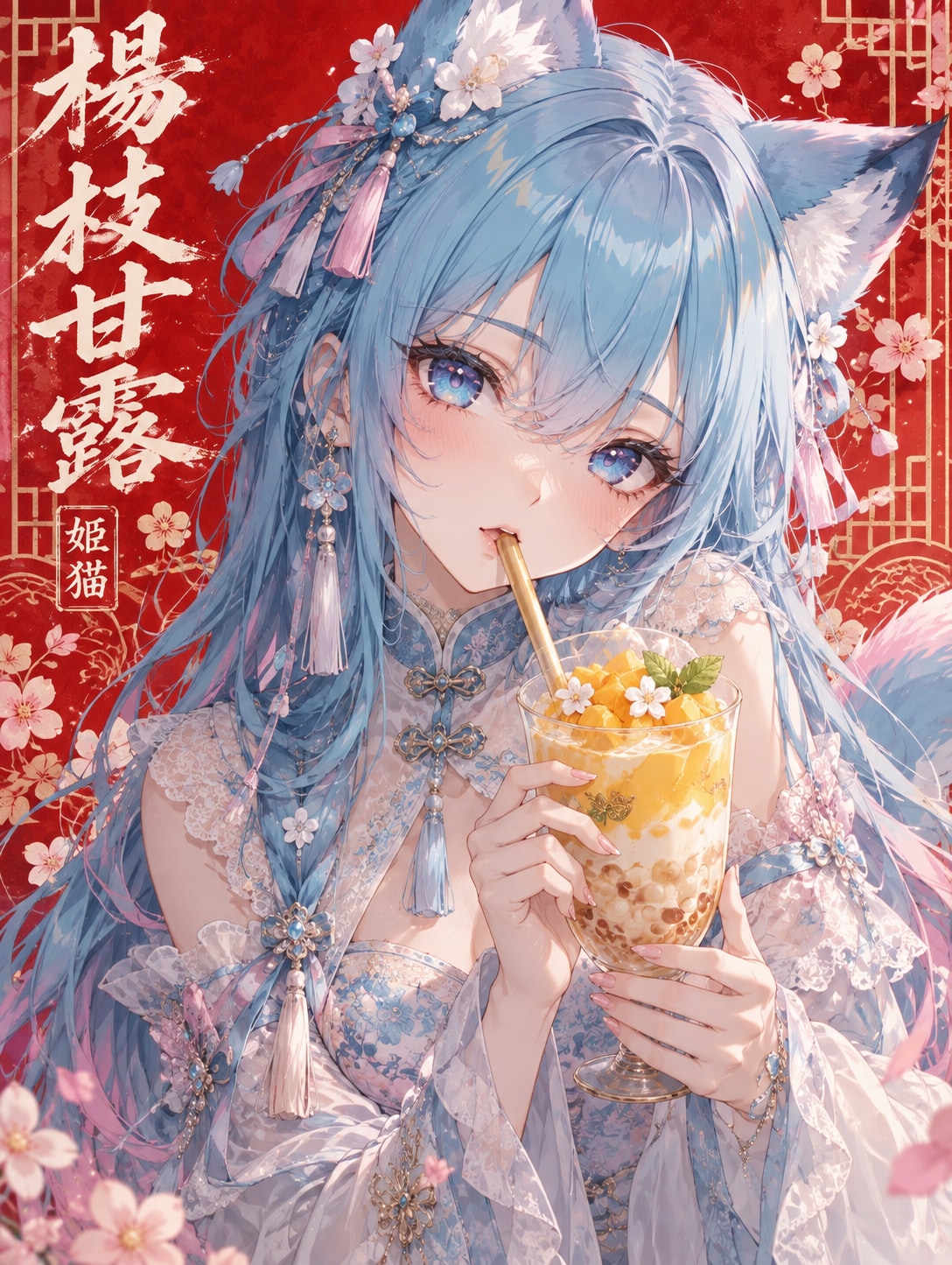 楊枝甘露×姫猫 | の人気AIイラスト・グラビア