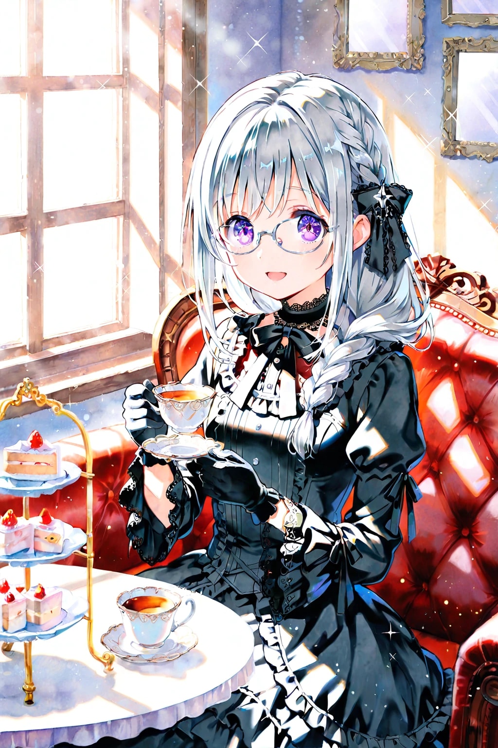大正浪漫な眼鏡三つ編みVEGAちゃん