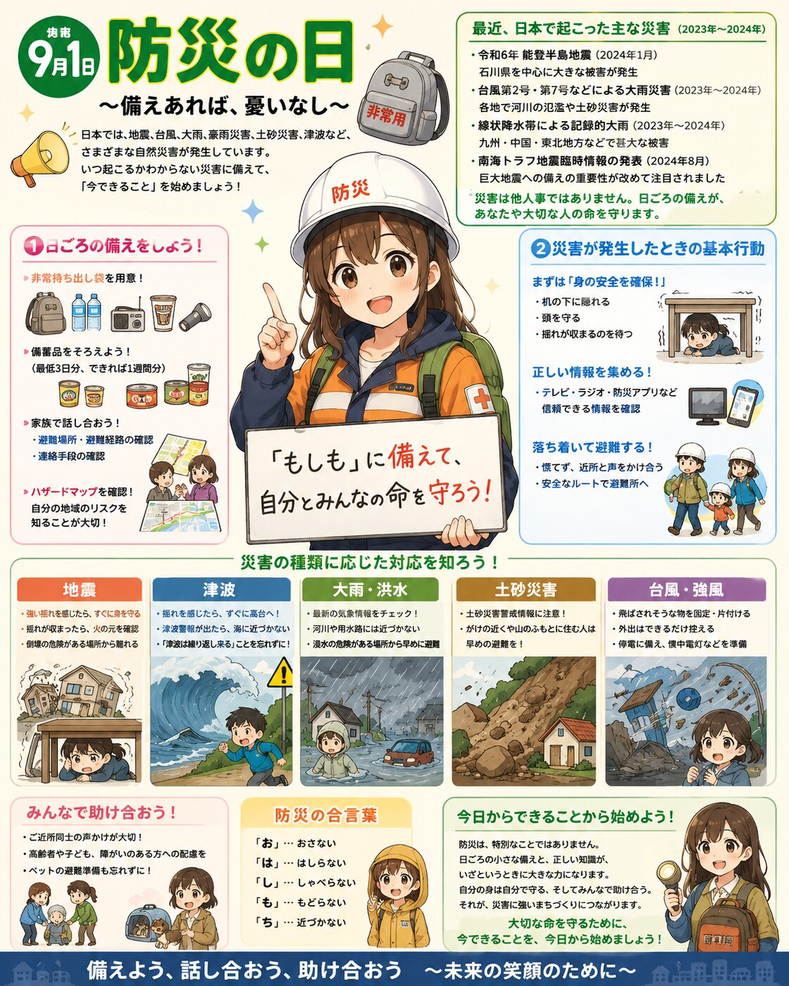 防災の日（9月1日） | の人気AIイラスト・グラビア