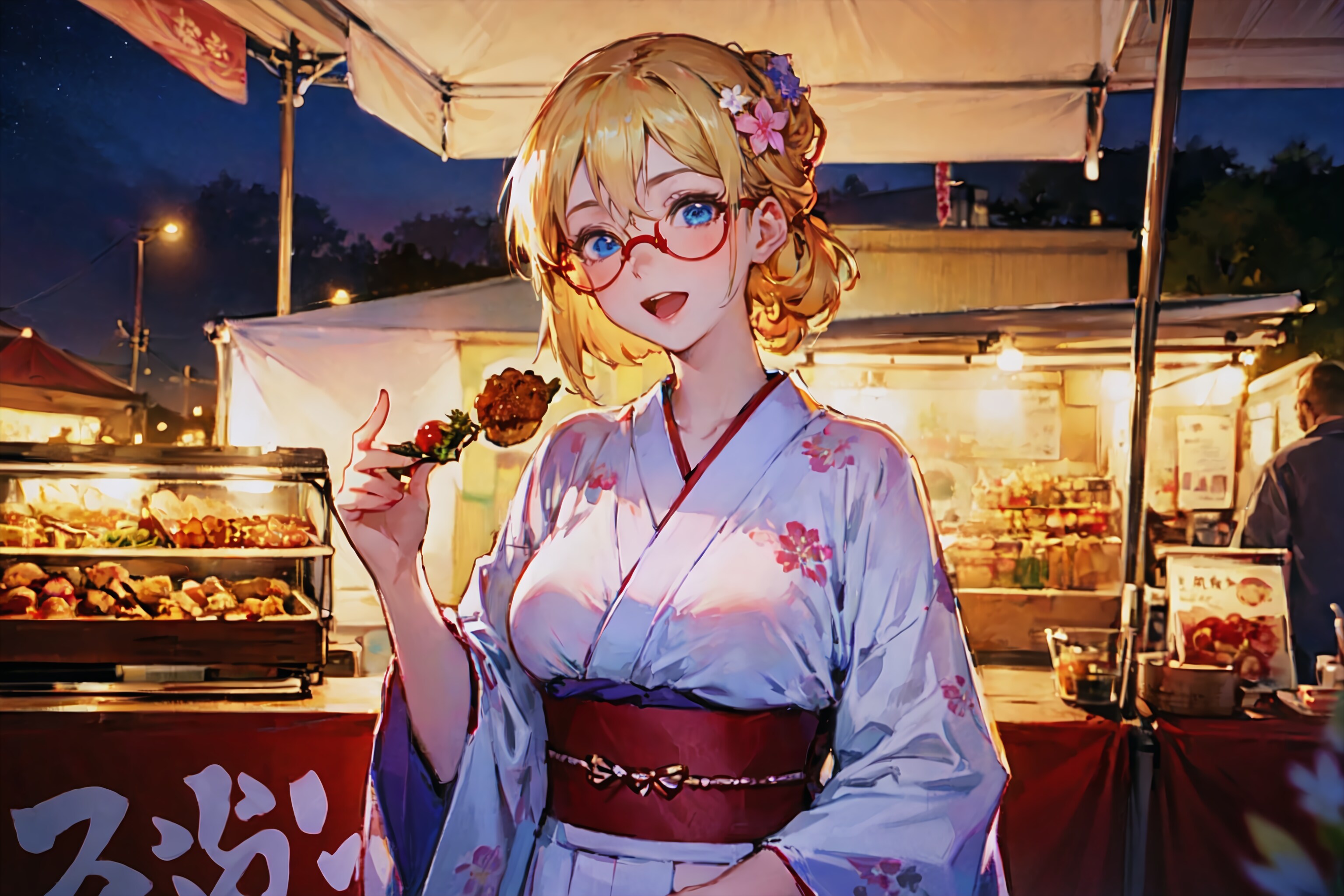 地元の夏祭りパンフレット