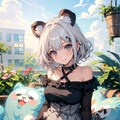 オフショルランランちゃん🐼 2枚目
