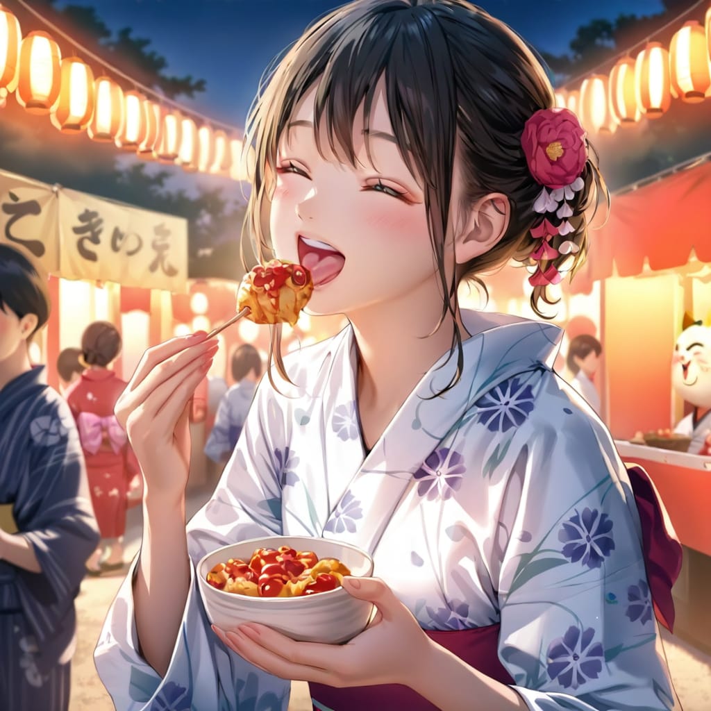 祭りの余熱 | の人気AIイラスト・グラビア