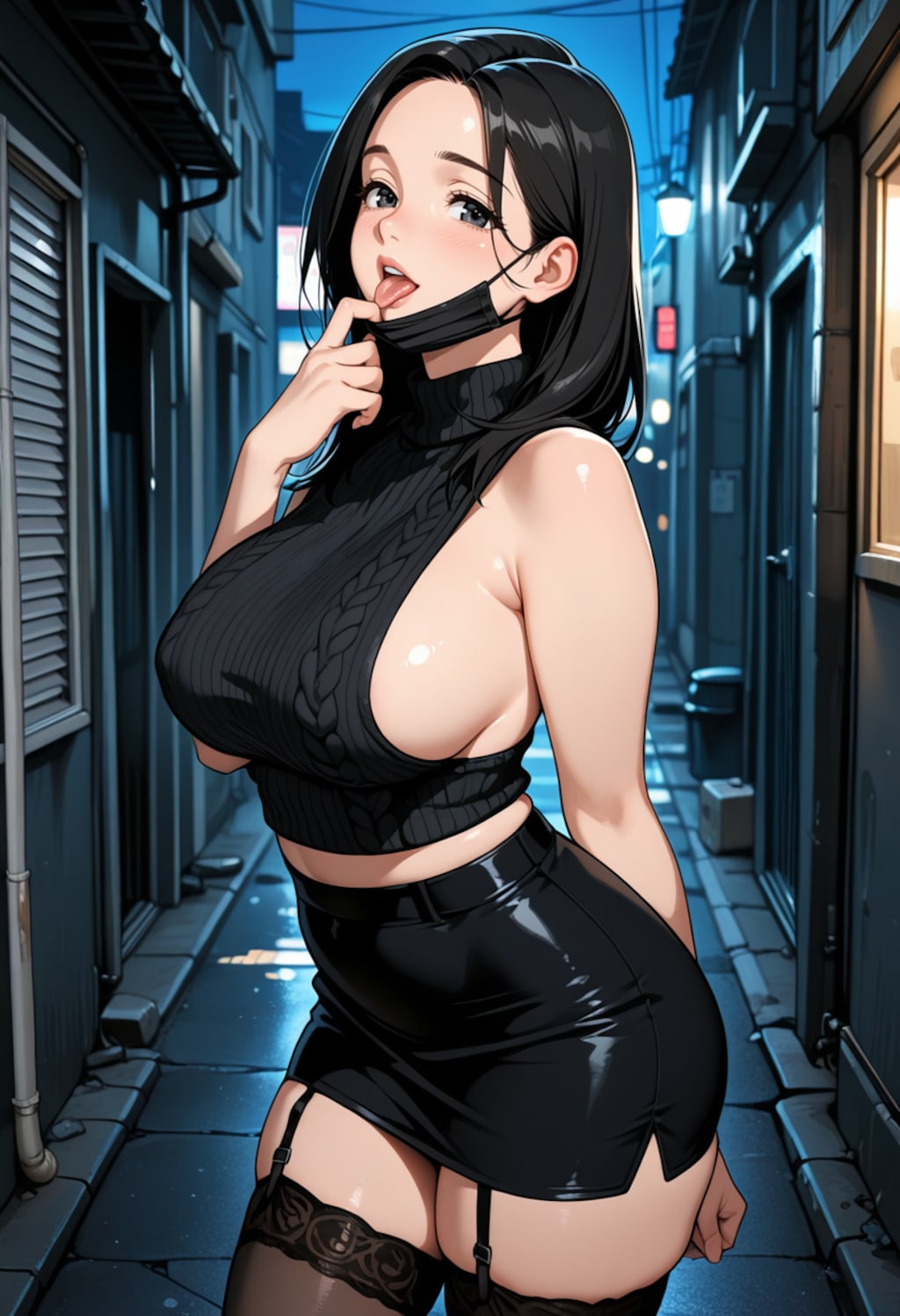 路地裏での出会い