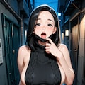 路地裏での出会い 2枚目