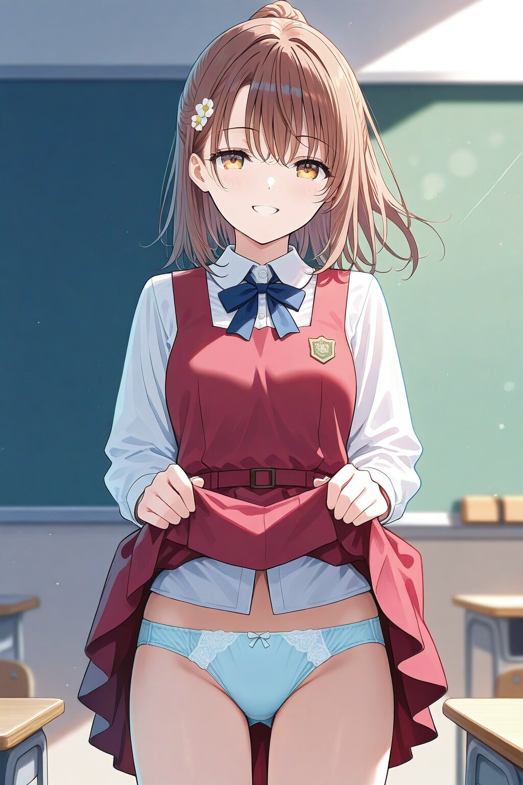 パンツ見せてくれるクラスメイト