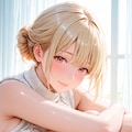 白リブニット 2枚目