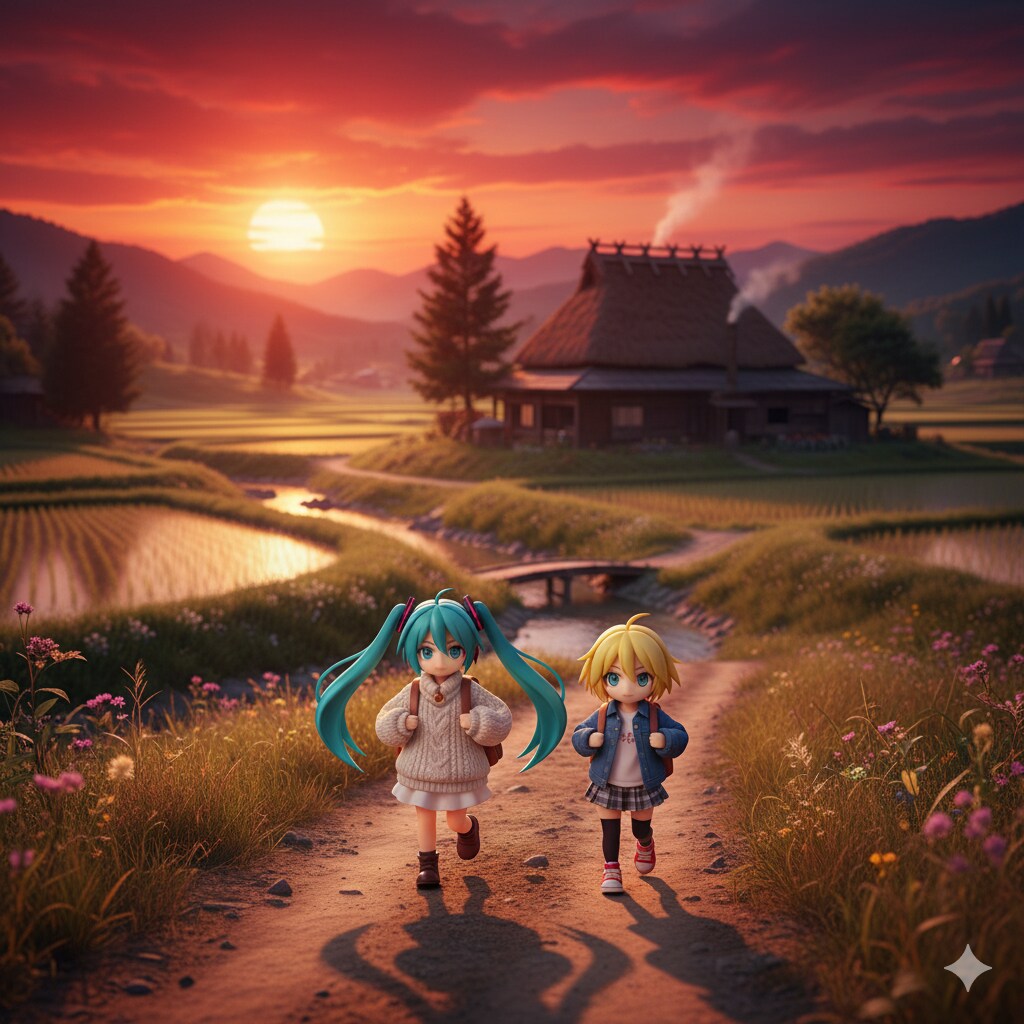 夕焼け小焼けの帰り道