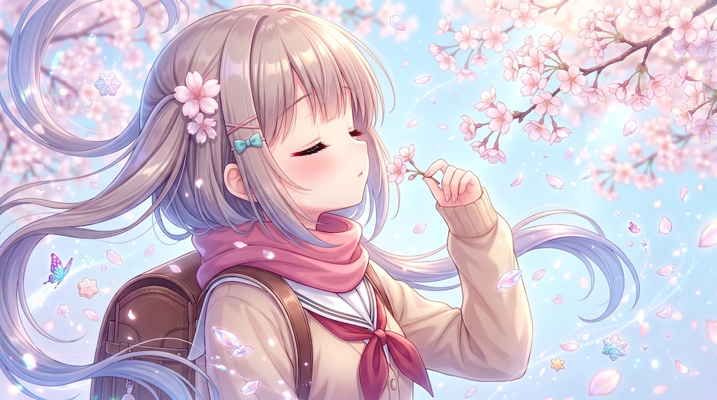 春暁櫻影の微睡