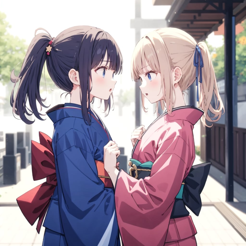 手を取り合って (和服美少女ver) | の人気AIイラスト・グラビア