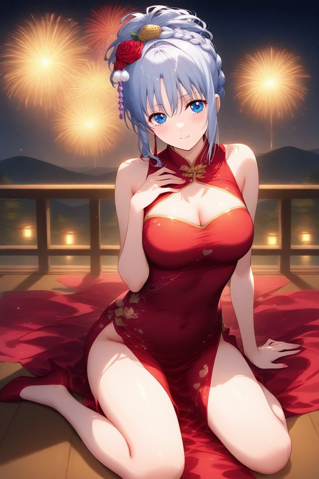 【チャイナ】彼女と２人で | の人気AIイラスト・グラビア