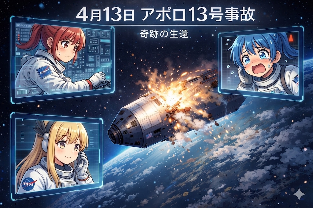 4月13日はアポロ13号爆発事故の日