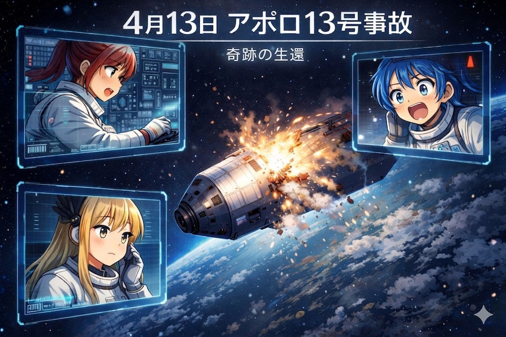 4月13日はアポロ13号爆発事故の日
