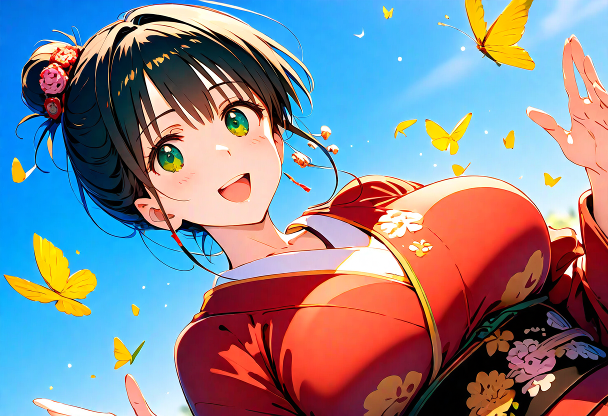 蝶々がいっぱいですね！