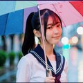 雨の中の下校② 4枚目