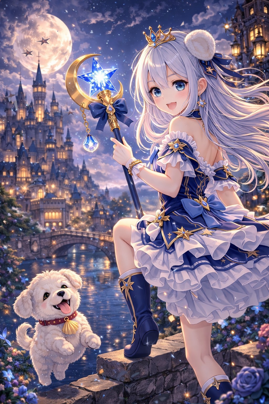 月夜の魔法とホタテちゃん