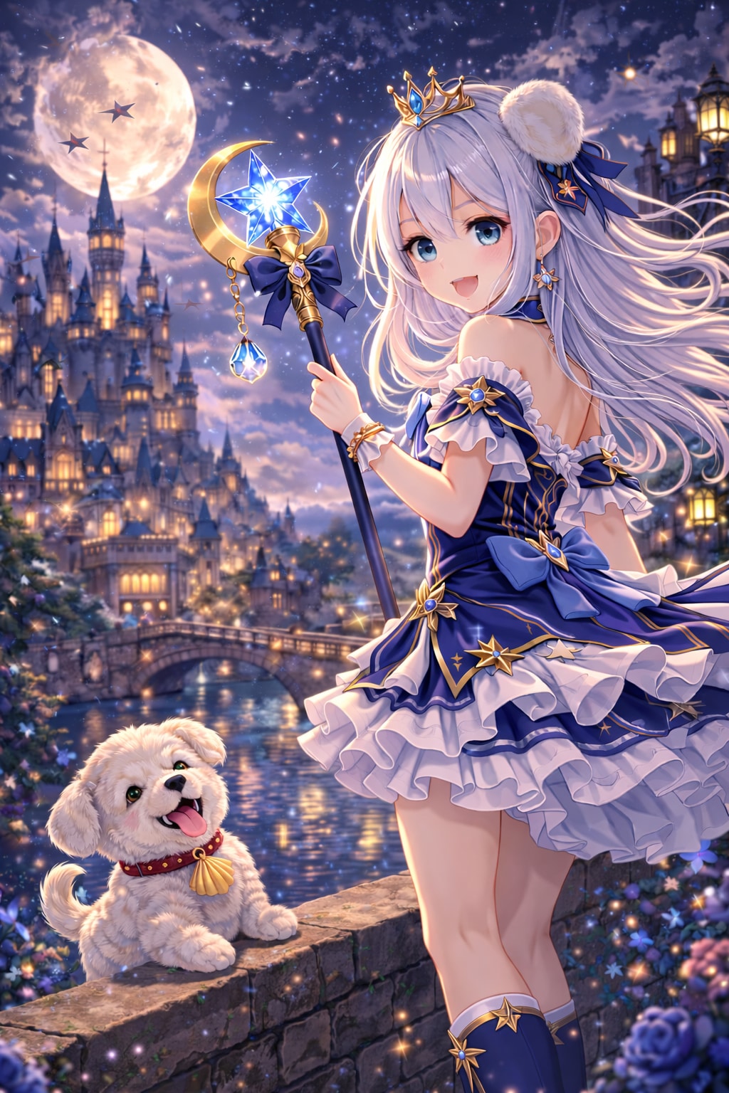 月夜の魔法とホタテちゃん